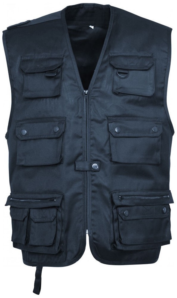 GILET REPORTER BLEU