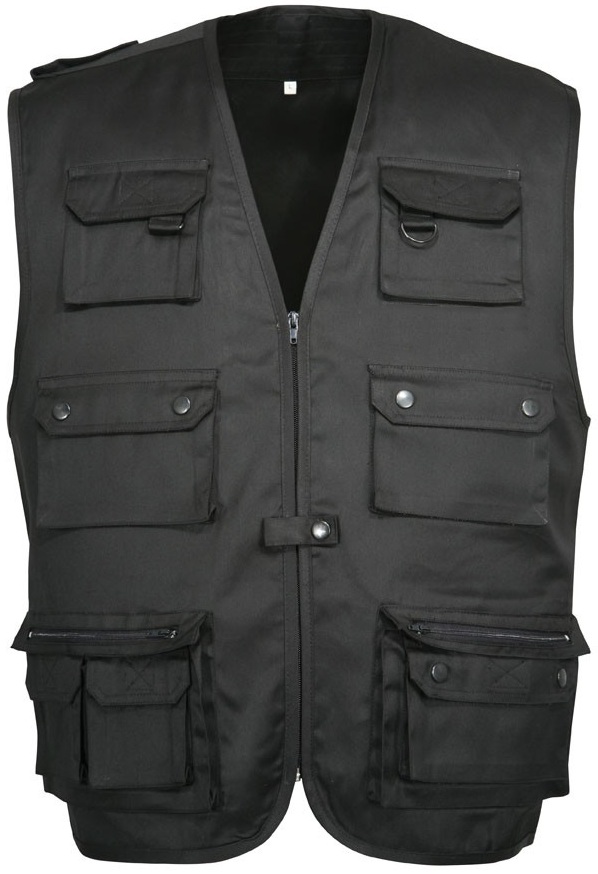 GILET REPORTER NOIR