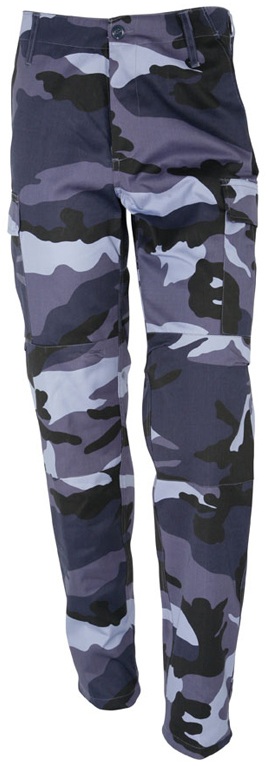 PANTALON TREILLIS CAMO BLEU