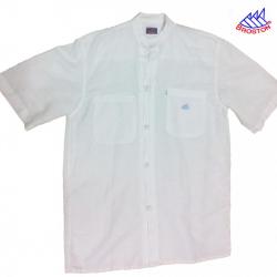 Polo Blanc Col Mao Broston