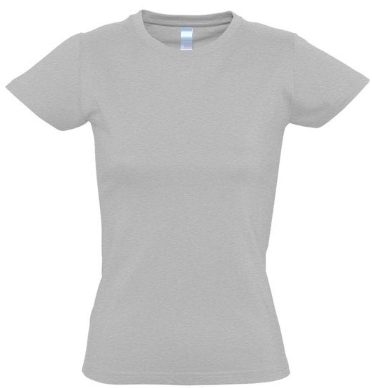 TEE SHIRT FEMME GRIS CHINE