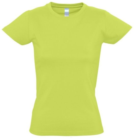 TEE SHIRT FEMME VERT POMME