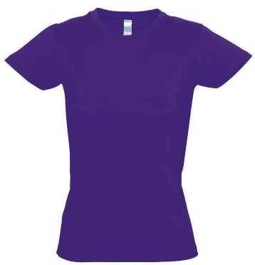 TEE SHIRT FEMME VIOLET FONCE